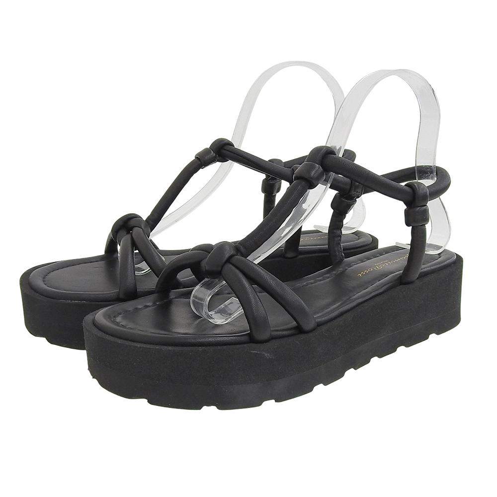 Gianvito Rossi MARINE NAPPA Sandals Women's Black Size 38 G32246 Shoes 38 blackUsed