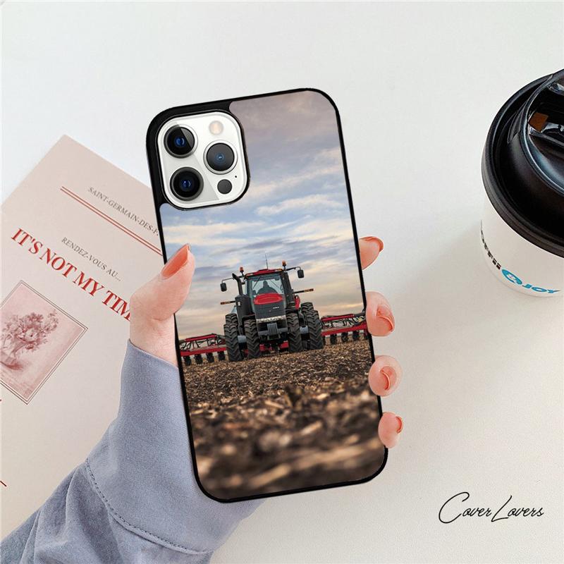 Red Tractors Car Phone Case For Apple iPhone 17 Air Pro Max Plus Coque For iPhone 17 Air 14 15 16 13 12 Max Cover
