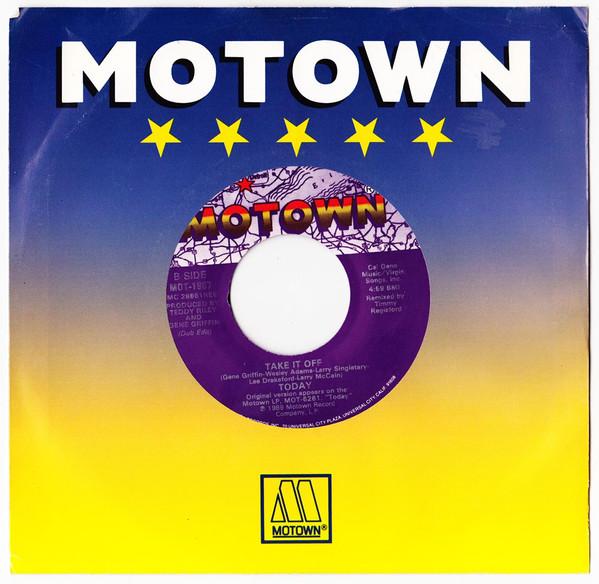 

7inch Record TODAY - Take It Off MOT1967 Motown 1989 US Rap & Hip-Hop/R&B Used