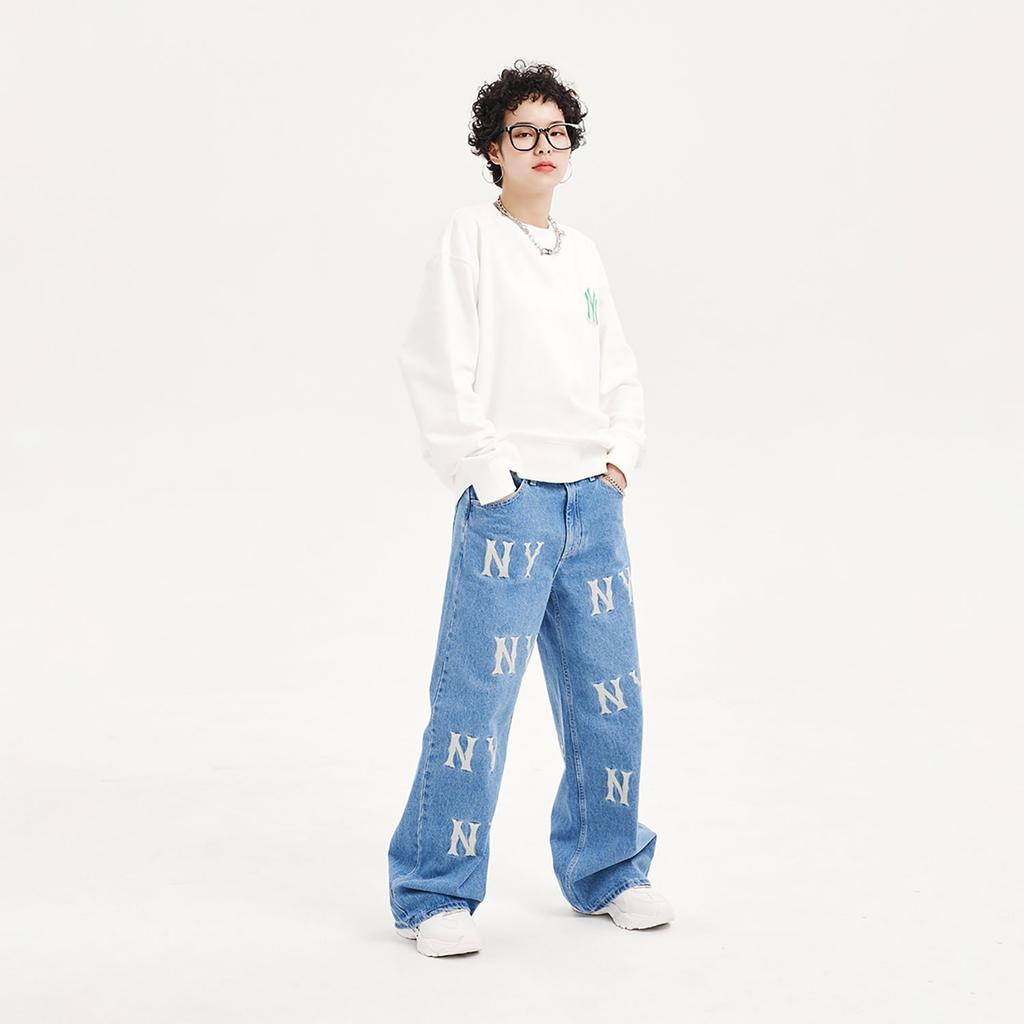MLB New York Yankees Sweatshirt Unisex White 3AMTD0131-50IVS