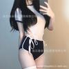 Sexy School Outfit Sexy Lingerie Pure Desire Uniform Passion Suit Open Crotch Seduction Women's Bed Gymnastics Clothing F058