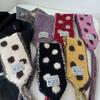 Winter Girls Knitted Earmuffs Cute Color Women Dots Strap Ear Protection Lady Warm Versatile Earflap