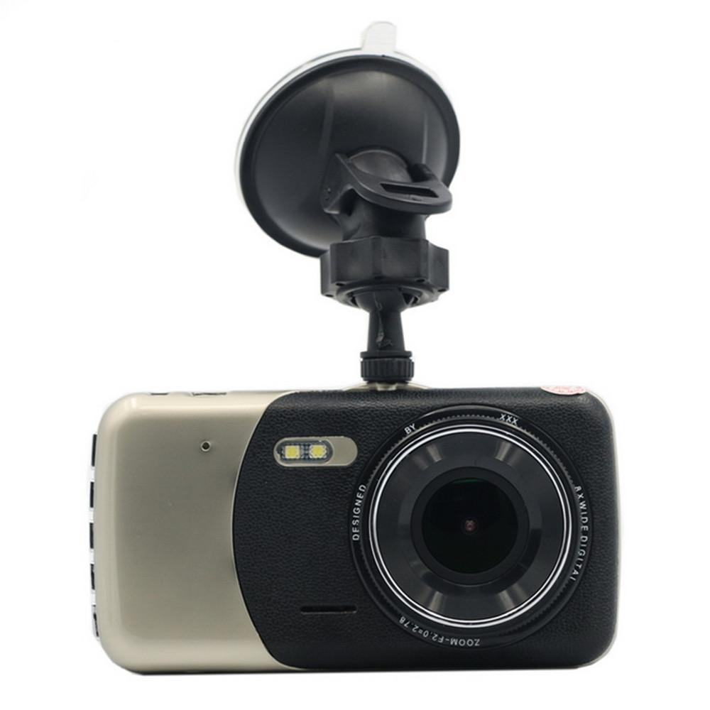 High Definition 1080P Dual Lens Driving Recorder 4 Inch Screen Large Wide Angle, Front and Rear Dual Recorder Reversing Image