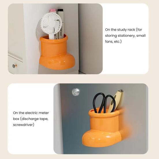 Boots Magnetic Fridge Organizer Space Saving Refrigerator Storage Rack Decoration