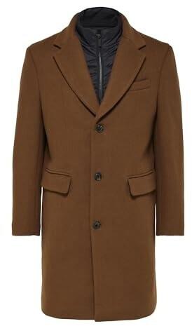 Пальто Selected Mantel Reverskragen cognac