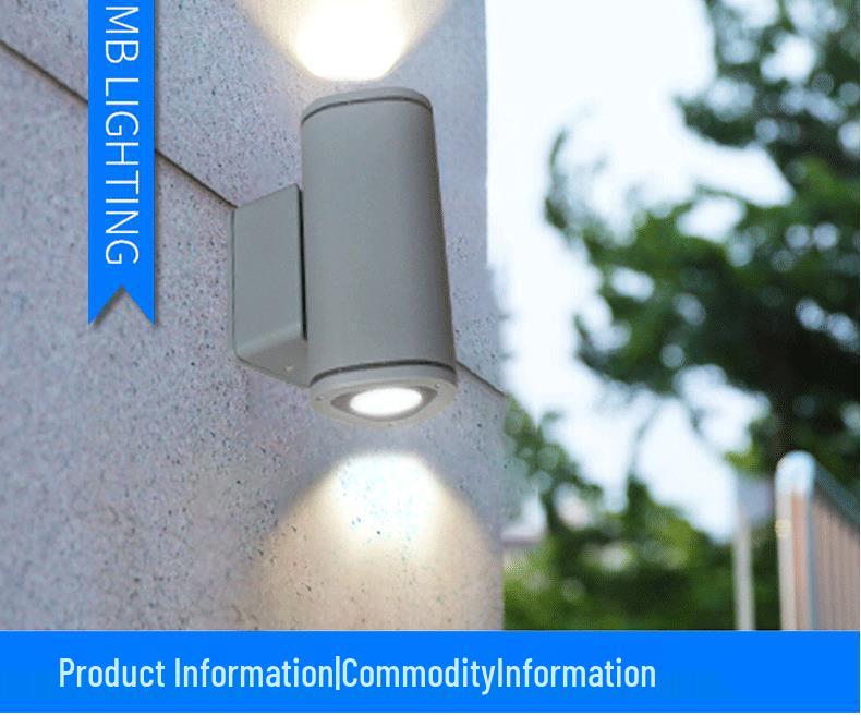 Double-Headed Waterproof LED Wall Lamp for Outdoor Use