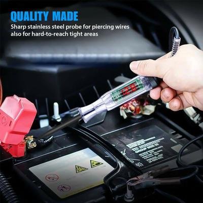 6V 12V 24V Car Truck Voltage Circuit Tester Auto Car Diagnostic Probe Test Pen Light Bulb Electric Measuring Pen Repair Tools