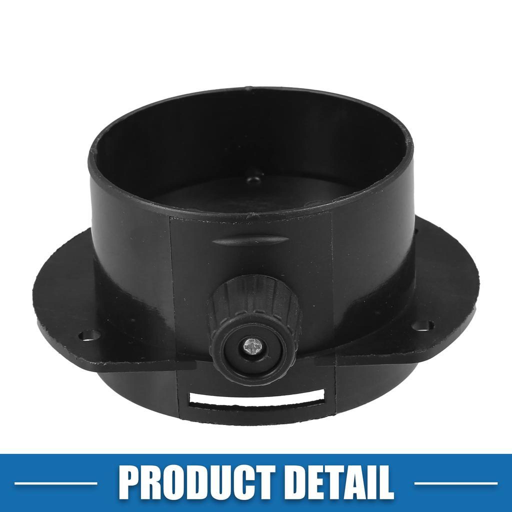 A ABSOPRO Universal Car Air Duct Connector Straight Air Heater Duct Joiner Connector Pipe 75mm Outer Diameter Black