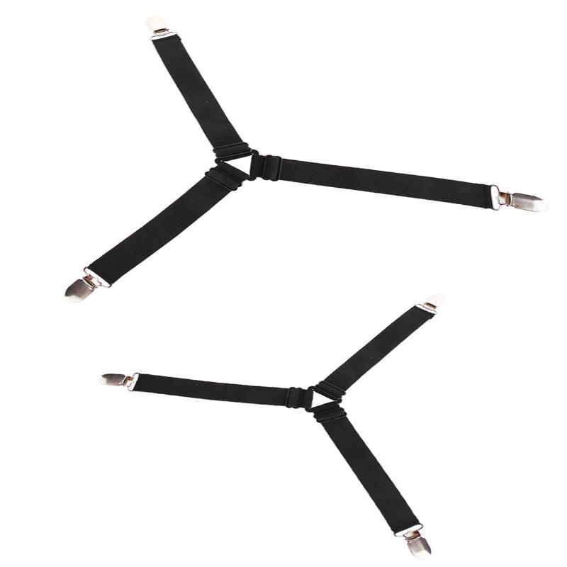 Bed Sheet Holder Adjustable Elastic 12 Clips Fixed Holder Mattress Clip Fasteners Cover Blankets Grippers Fixing Non-Slip Strap