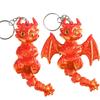 3D Printed Dragon Keychains Articulated Dragons Dragon Fidget Dragons Keychain Ornaments Simulation Model Figurines Statue Gifts