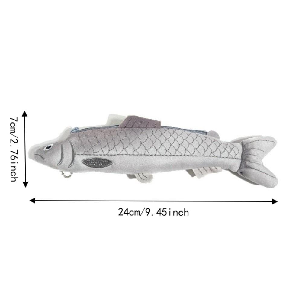 Fish Seal Pencil Case Animal Shaped Storage Pouch Cute Pen Pouch Home