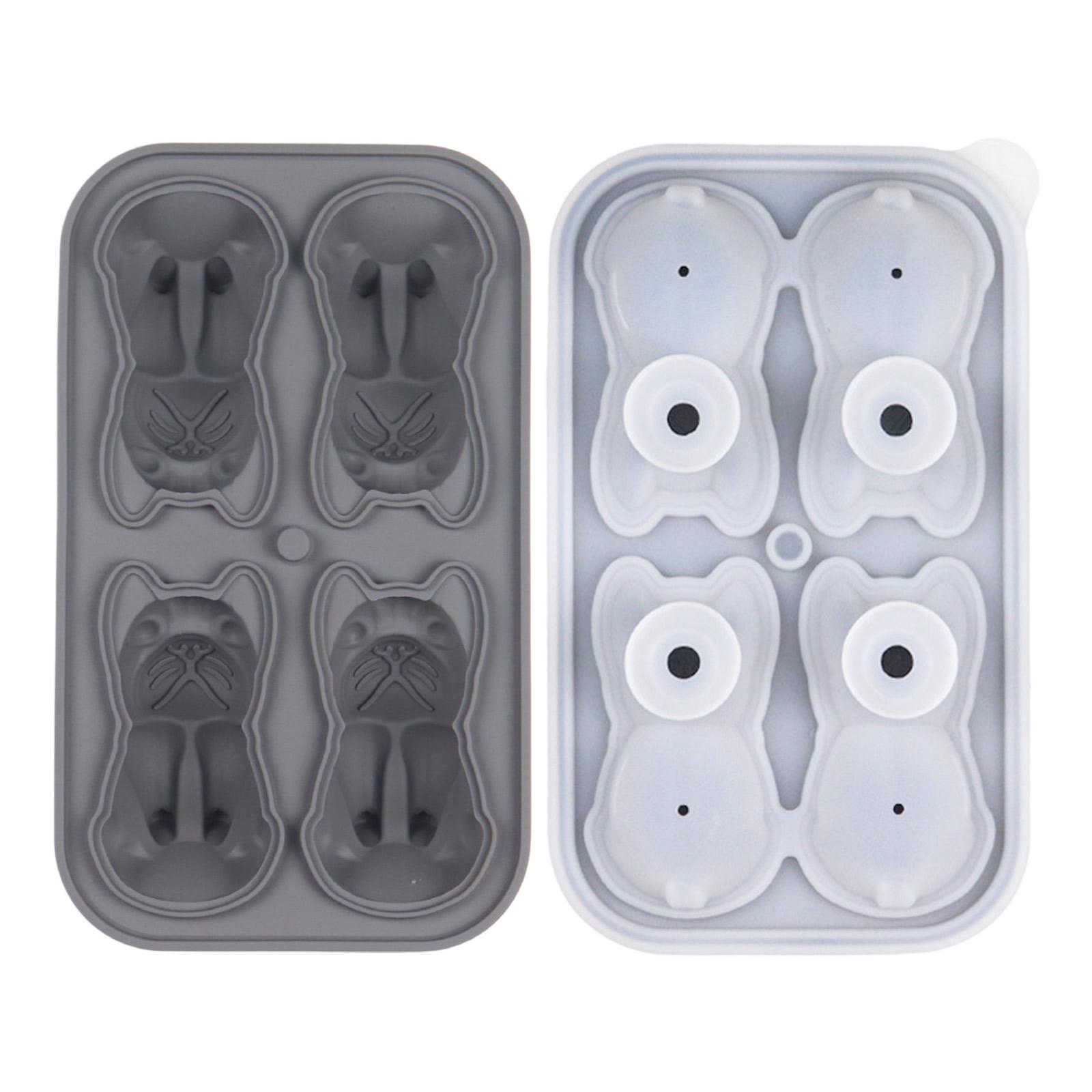 

3D Silicone Mold With Funnel - Whiskey & Cocktail Ice Trays , Brandy, Fast -Free, Easy Release Novelty Gift For Men One Size