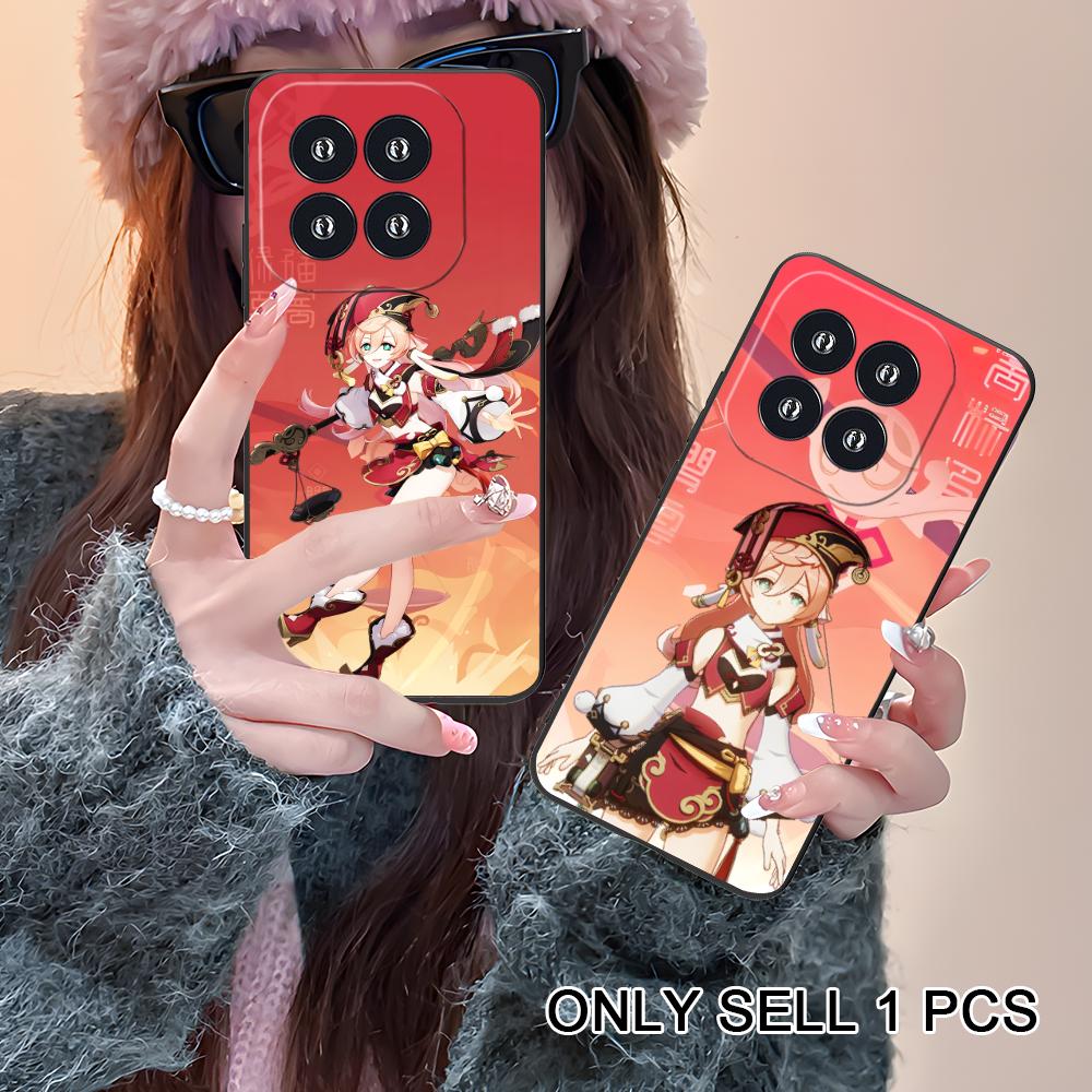 Game GI Yanfei Matte TPU Mobile Phone Case for Xiaomi 15 14 13 12 Mi 11 T Ultra Lite Pro S X 5G Colorful Printing Cover