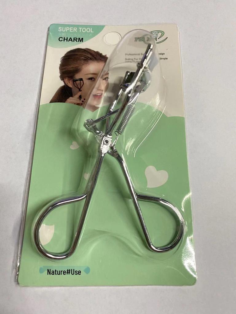 Wide-Angle Eyelash Curler & Tweezers - for Curling False Eyelashes and Natural Brows