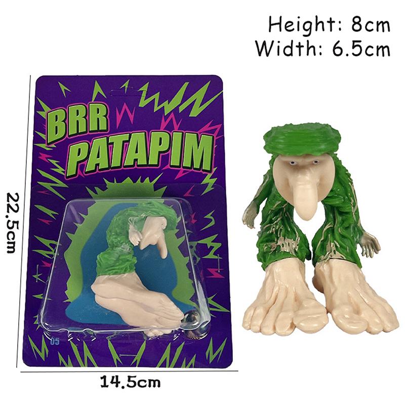 Tung Tung Tung Sahur Tralalero Tralala 3D-gedrucktes Spielzeug Bombardiro Krokodil Italienische Hirnfäule Figur Anime Puppenhaus Miniaturen