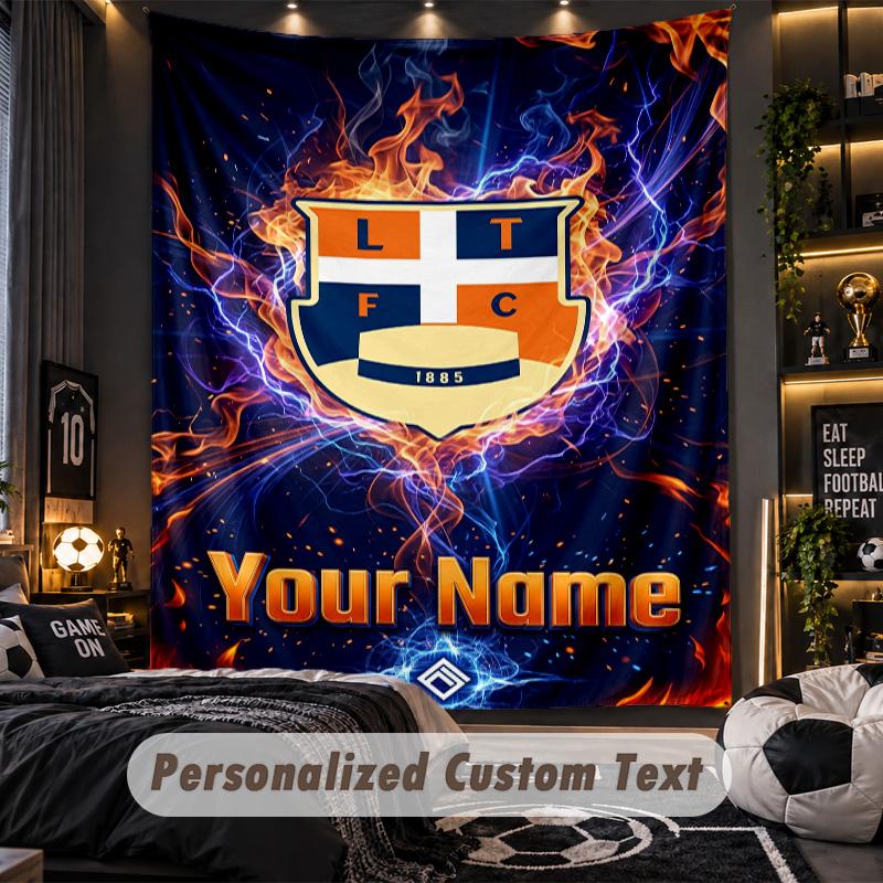 TapestryLuton Town Custom Name Text Personalized Wall Hanging Tapestry Home Wall Decor