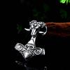 Thor's Hammer Necklace Valknut Nordic Viking 298