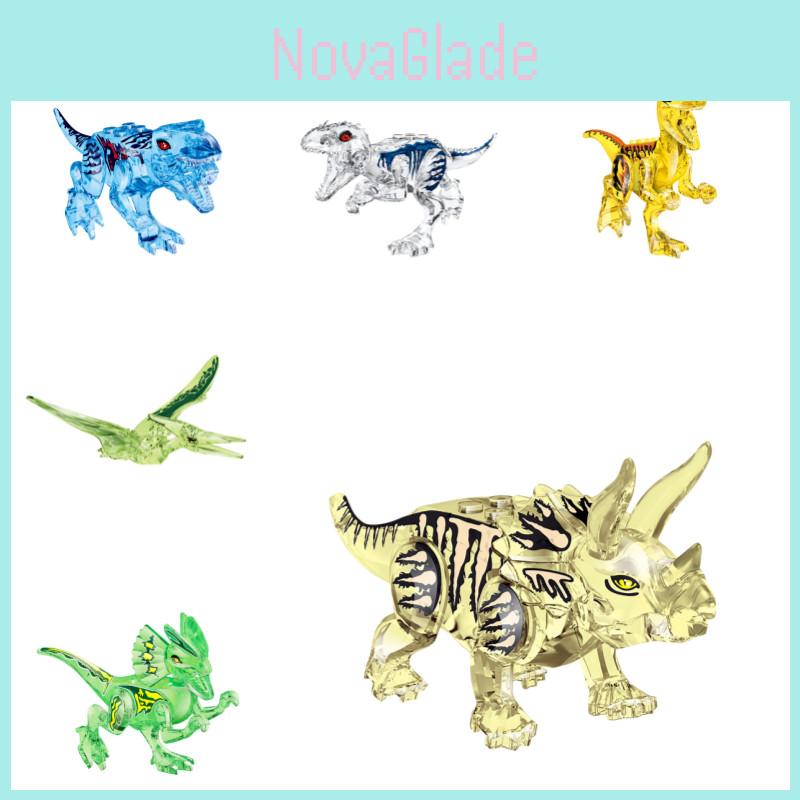 Jurassic Crystal Dinosaur Building Blocks Educational Toy For Creative Play Yg77034
