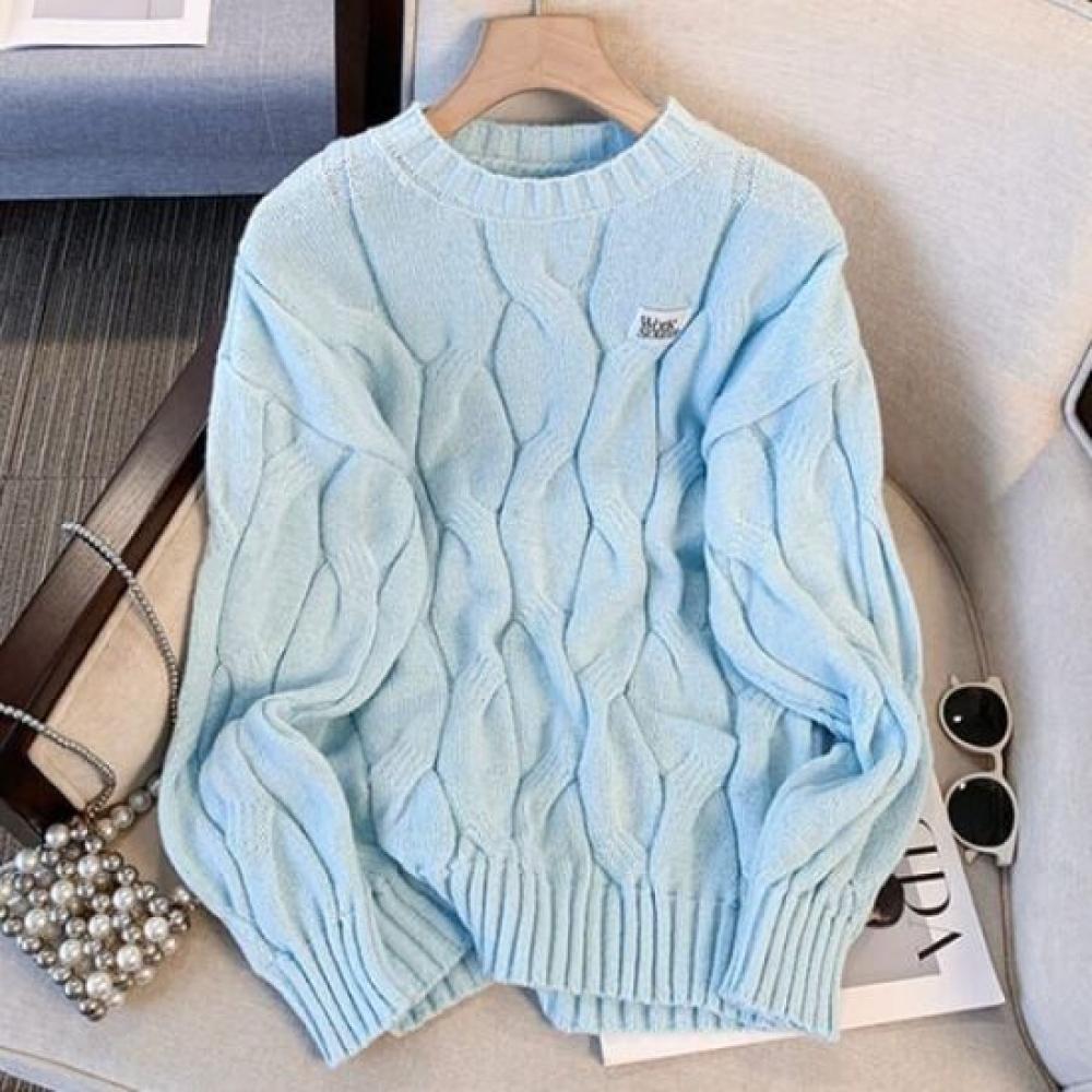 Navava Women Lovely Cable Knit Sweater Nk2720