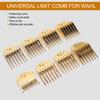 8pcs Haircut Limit Comb Positioning Comb Replacement Guide Comb Set for Hair Clipper Gold