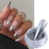 9 Color Metal Nail Mirror Glitter Powder Gel Polish Rub Dust Shiny Gold Silver Fine Chrome Flakes Pigment DIY Accessories Decor