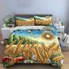 Nature-Inspired Wheat Field Art Soft Comfortable Duvet Cover Bedding Set Included 1*Duvet Cover & 2*Pillowcases gift