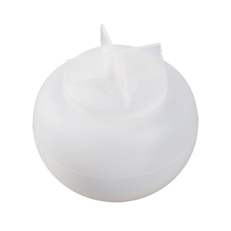 DIY Apple Jar Candle Jar Silicone Mold With Lid Jewelry Storage Box Gypsum Resin Mold  Cement Clay Plaster Mold Candle Holder