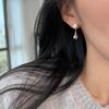 Light Luxury High-end Natural Pearl Smooth Water Drop Earrings Niche Unique New Explosion