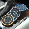 2pcs Car Water Cup Pad Holders Non-slip Bicolor Rubber Mat for Bottle Holder Coaster Auto Interior Anti-skid Cup Holders