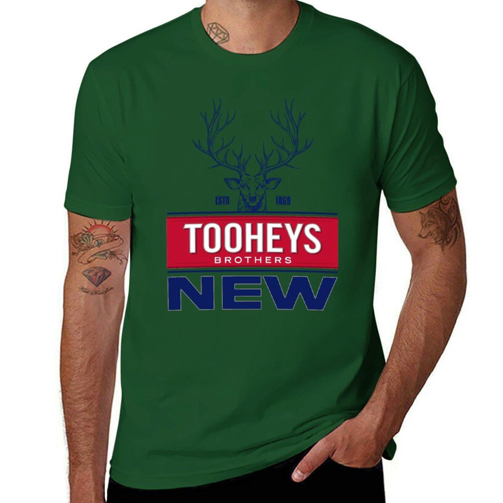 

Tooheys Brothers Tshirt sports fans heavyweights graphics tops mens t shirts casual stylish 4XL