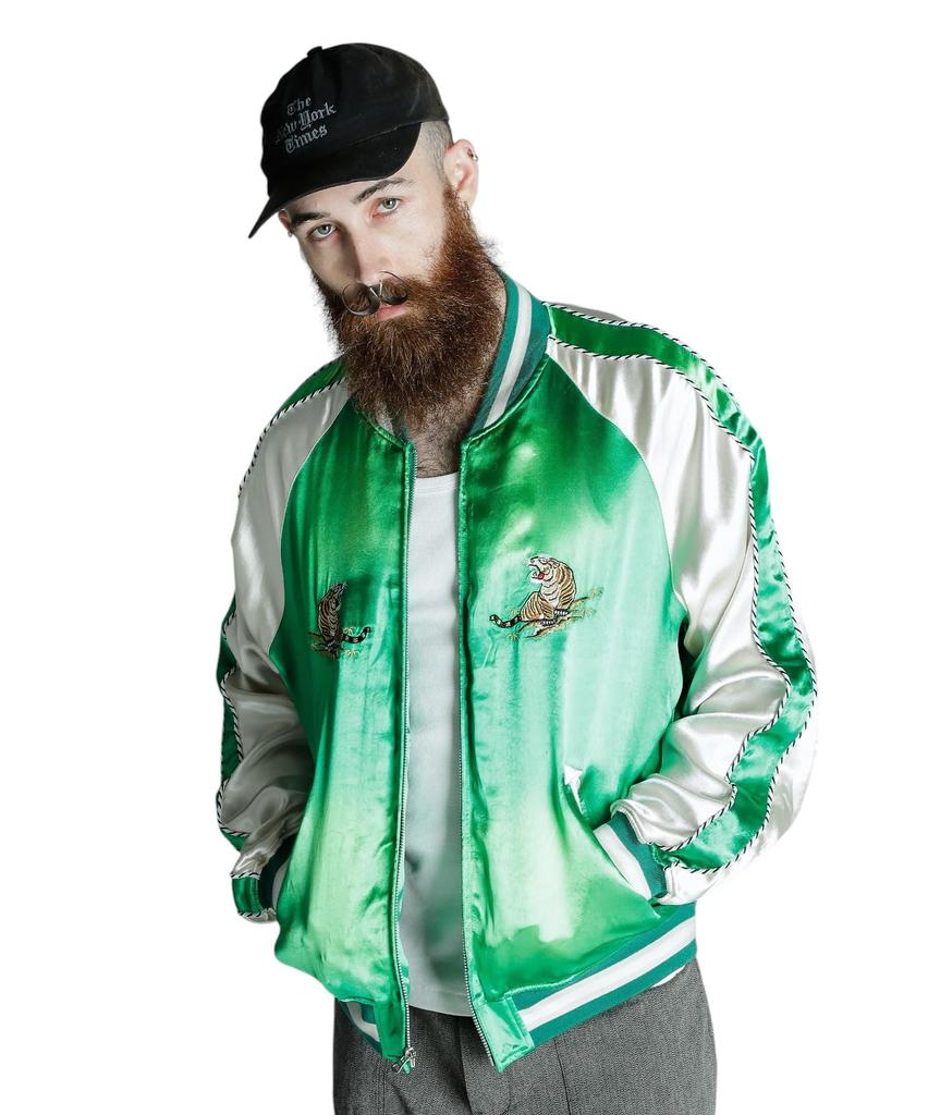 RAYON SUKA ASING JACKET Rayon Aging Sukajan XL 140 Green [Schott] [Schott] Men's 782-5152008