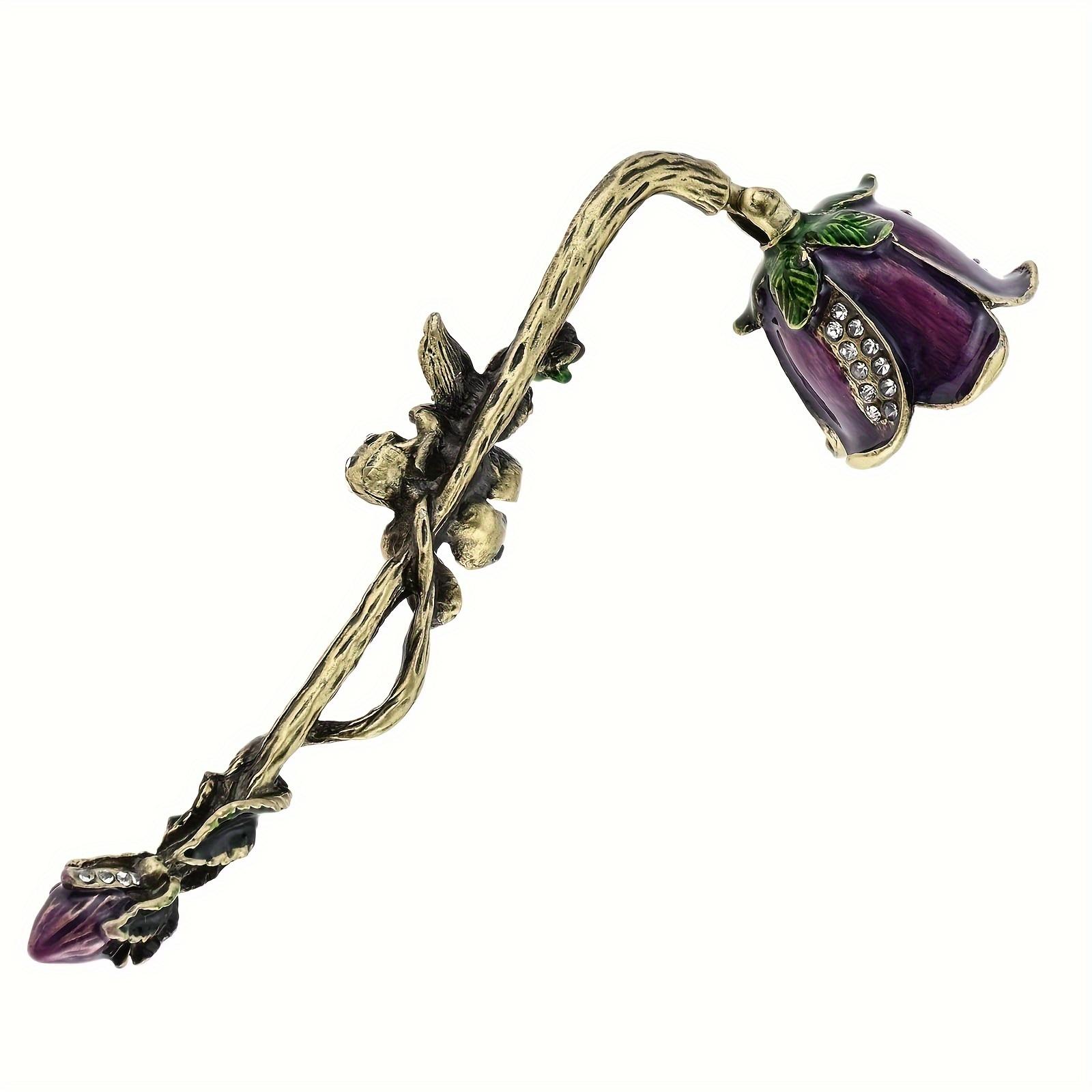 

1pc Exquisite Craftsmanship Metal Candle Snuffer,Vintage Unique Design,Flame Safety Long Handle Extinguisher,Candle Accessories Light Grey