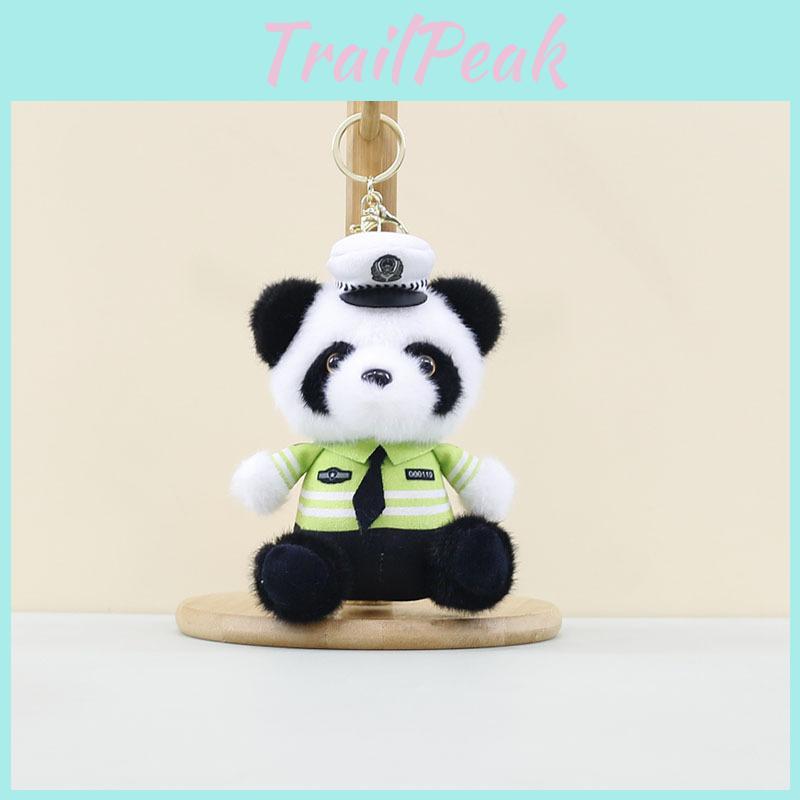 Cute Panda Keychain Plush Toy With Pp Cotton Filling Perfect For Collectible Accessories