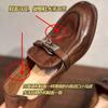 Cowhide version retro washed horse leather handmade loafers women's classic lock small leather shoes old low heel leather single shoes