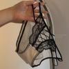 Damen Sommer Neu Sexy Schleife Spitze Spleißung Weiches Netzgarn Niedrige Taille Slips