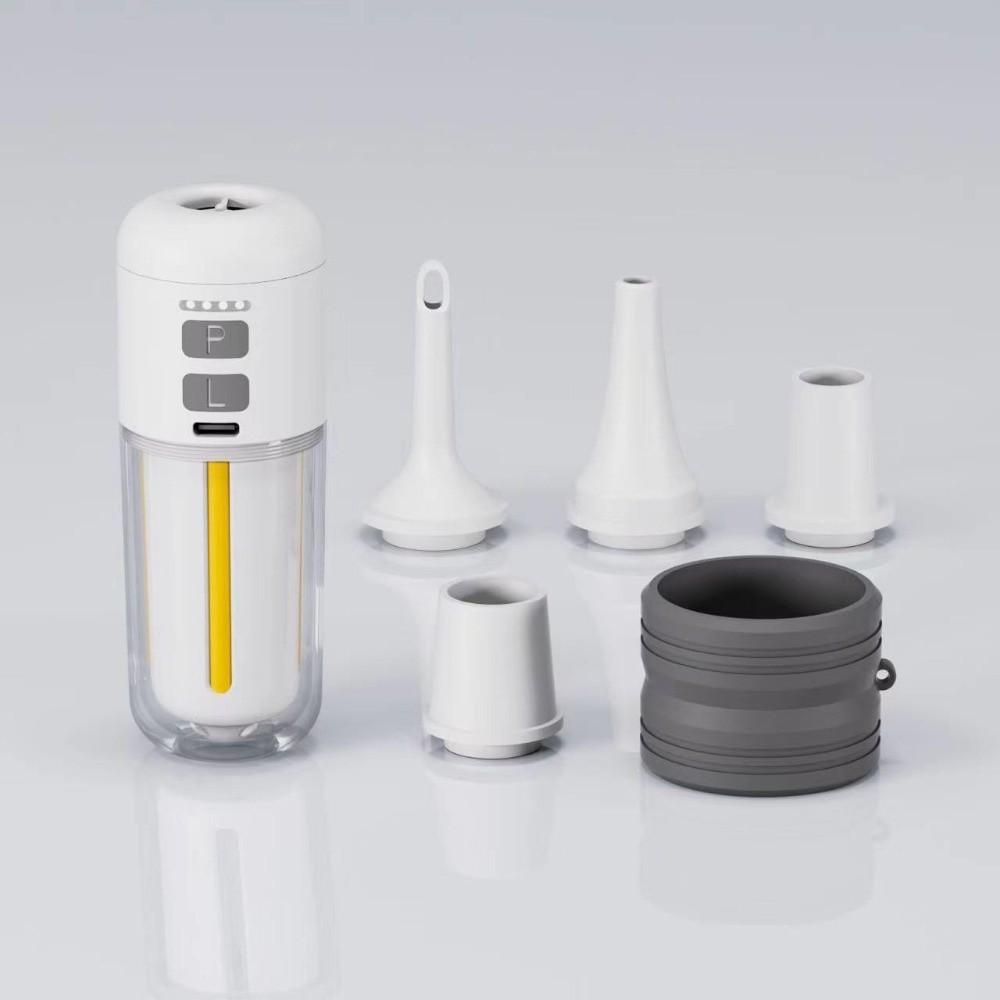 Rechargeable Inflatable Pump 5pcs Nozzles Electric Air Pump Camping Light Air Pump Air Mattress