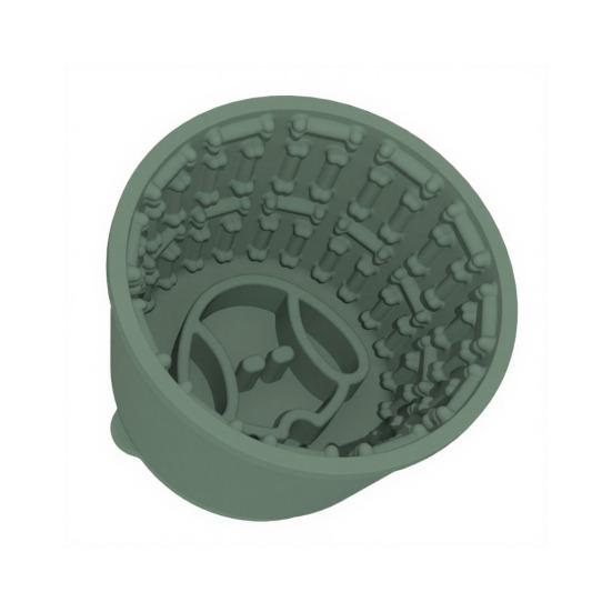 Köpek Yavaş Mama Kabı Yalama Kasesi Sağlıklı ve Sakin Beslenmeyi Teşvik Eder Dokuya Sahip Silikon Köpek Kasesi Emişli Tüm Köpek Boyutları İçin Bakım ve Mama Zamanı