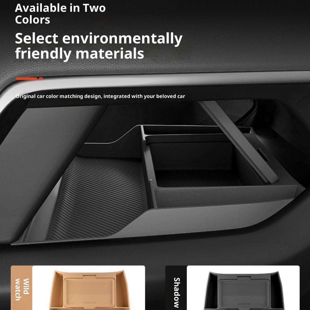 For Byd Leopard 8 Center Console Lower Storage Box Double-Layer Organizer Silicone Non-Slip Pad Interior Modification