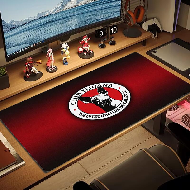 Tijuana Logo Color Mouse Pad Large Gaming Table Cushion Non-slip Laptop Tablet Big Mousepad XXL Mat Mini PC Playmat With Lock edge