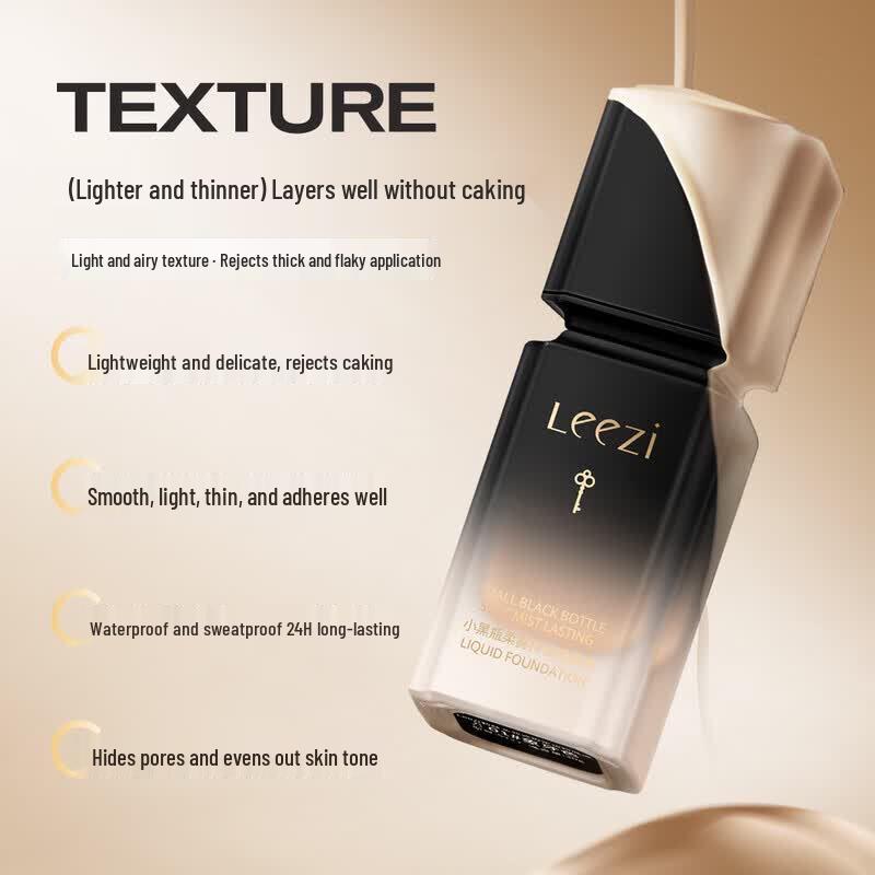 Leezi Little Black Bottle Soft Mist Long-wear Foundation
