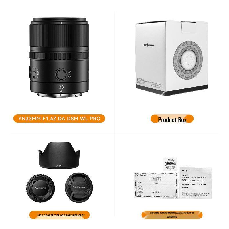 Yongnuo 33mm F1.4 Autofocus Lens for Sony E-mount & Nikon Z-mount APS-C Mirrorless
