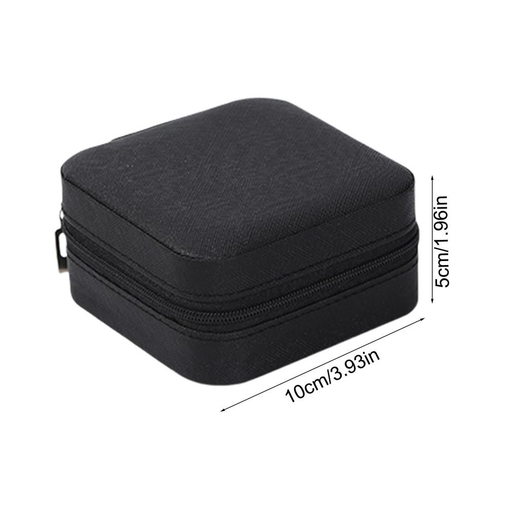 Jewelry Storage Box Soft Lining Portable Case Jewelry Organizer Storage Case For Fashion Organization Travel Wardrobe Home Daily чёрный