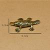 Retro Brass Platypus Ornament Solid Copper Duckbill Miniature Figurine Metal Tea Pet Feng Shui Collectible Model Home Decor