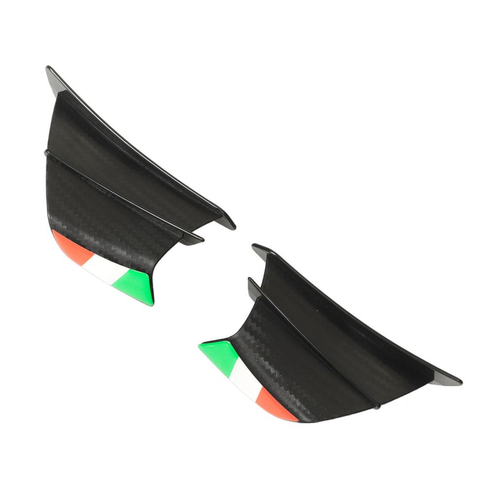2PCs Motorcycle Wing Side Spoiler Fairings Winglets Fit for NINJA 400 250 Z900 Z1000 Matte Carbon
