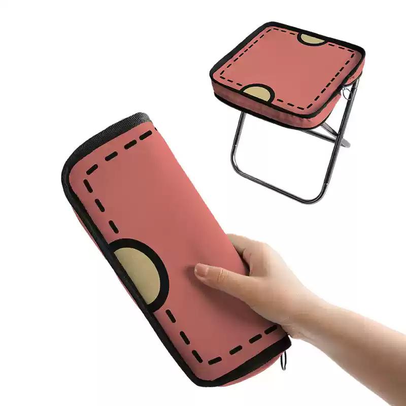

Portable Crossbody Folding Stool: Compact and Lightweight Chair for Camping, Parks, Music Festivals, and Picnics.