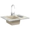 Beige Kitchen Sink 560 X 460 Mm 80percent  Quartz and 20percent  Resin