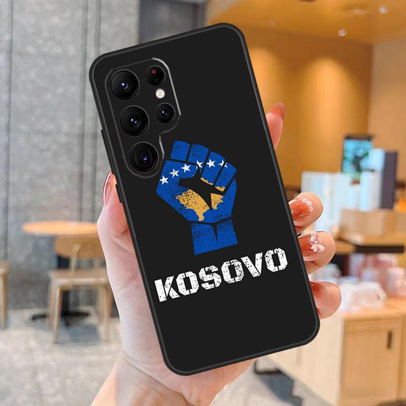 Kosovo National Flag Case For Samsung Galaxy S23 S22 S21 Ultra Plus S8 S9 S10 Note 10 20 Ultra S21 S20 FE Cover
