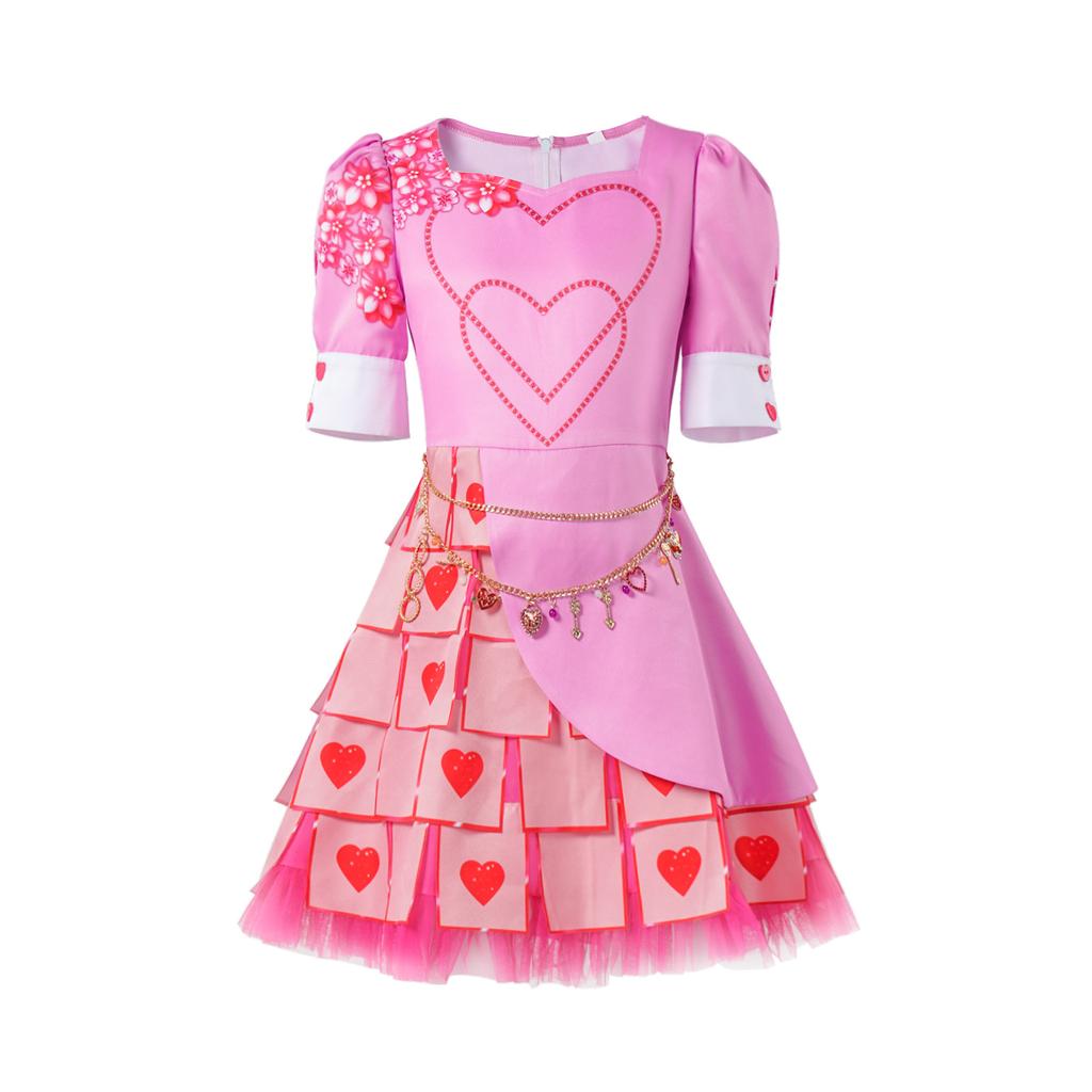 Halloween Red Cosplay Costume Descendants Queen Of Hearts' Daughter Red Uniform Set The Rise Of Red Princess Full Outfits