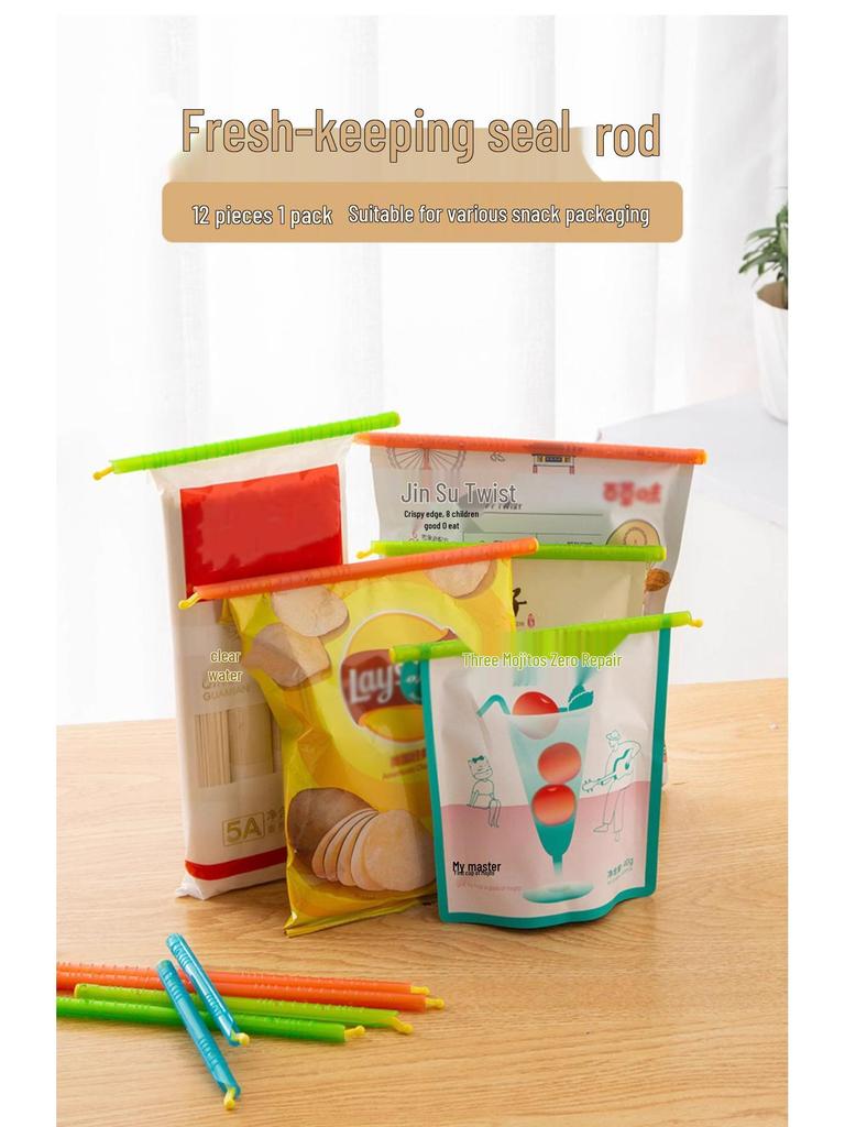 Kitchen Food Storage Bag Sealing Clips for Snacks and Tea