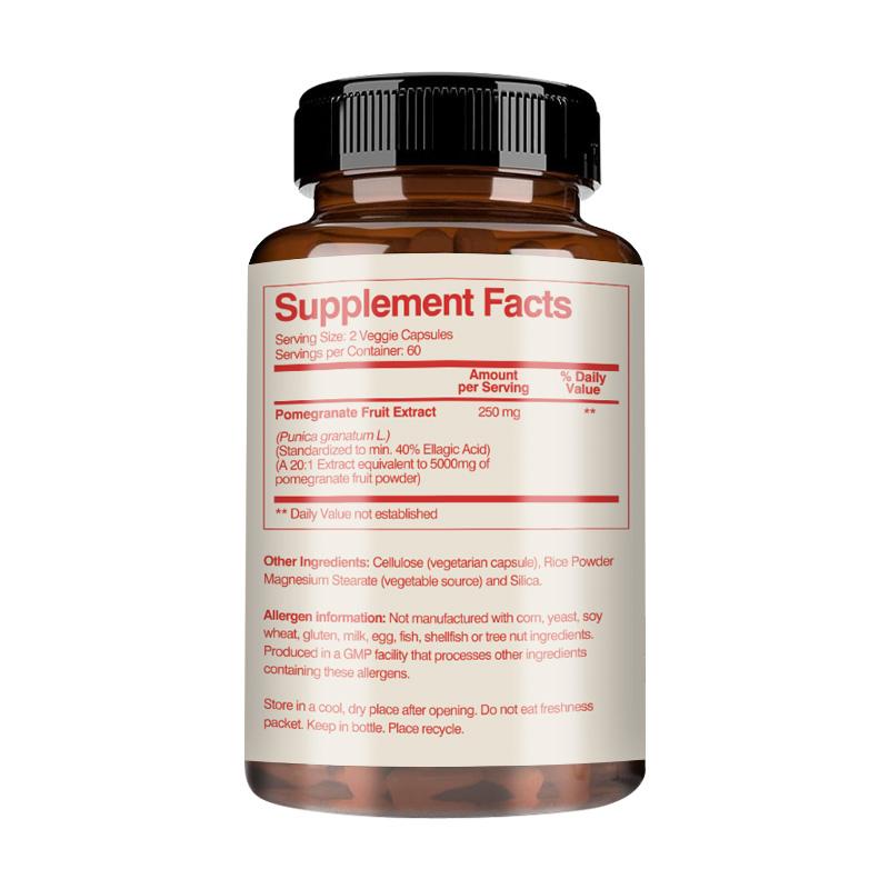 GREVIP Premium Pomegranate Extract Capsules: Immune Support, Easily Absorbed, Suitable for Both Men and Women